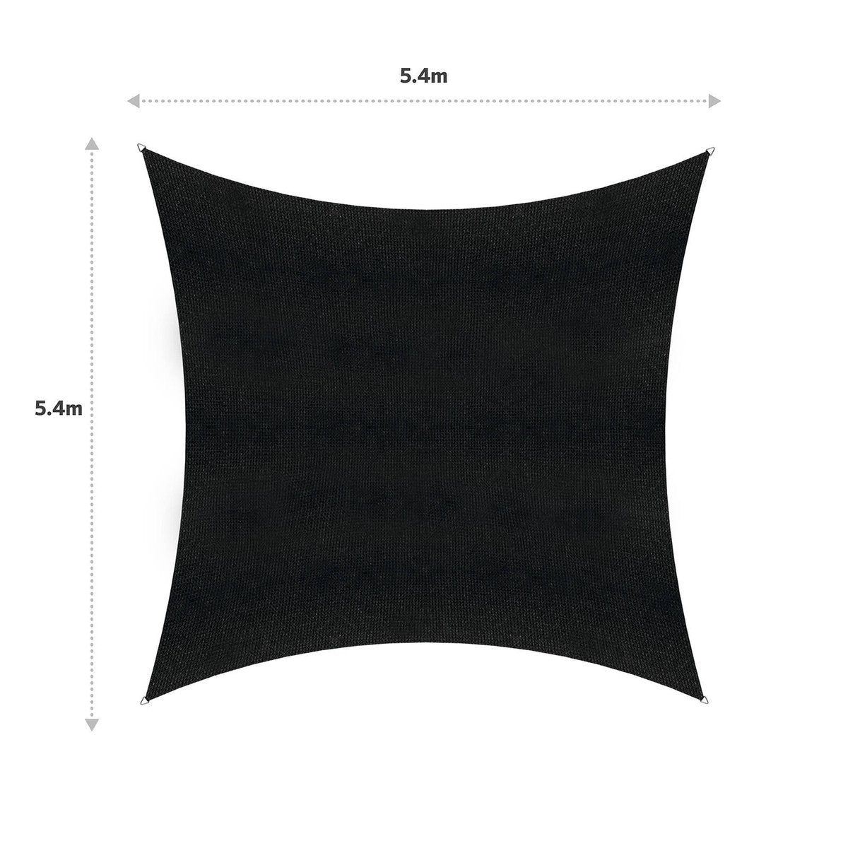 Coolaroo Shade Sail - 5.4m x 5.4m - HDPE - 95% UV Block - SuperSaverAU - view 4