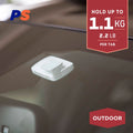 Permastik 30mm x 30mm Clear Outdoor Mounting Tabs - 12 Pack Acrylic Indoor & Outdoor