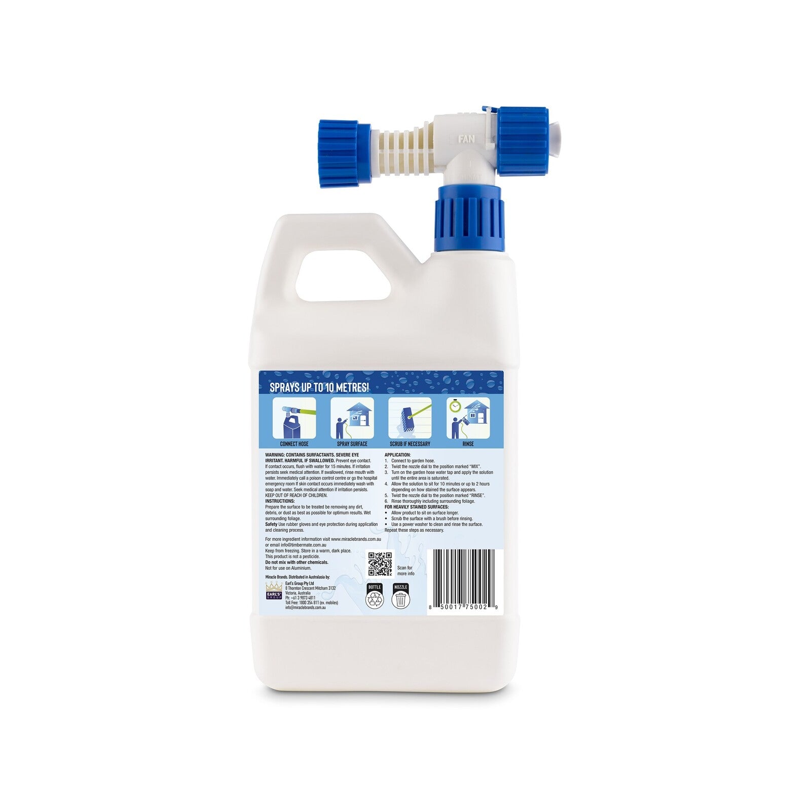 Miracle Brands 1.89L Outdoor Cleaner 90 Bio Hose End Spray