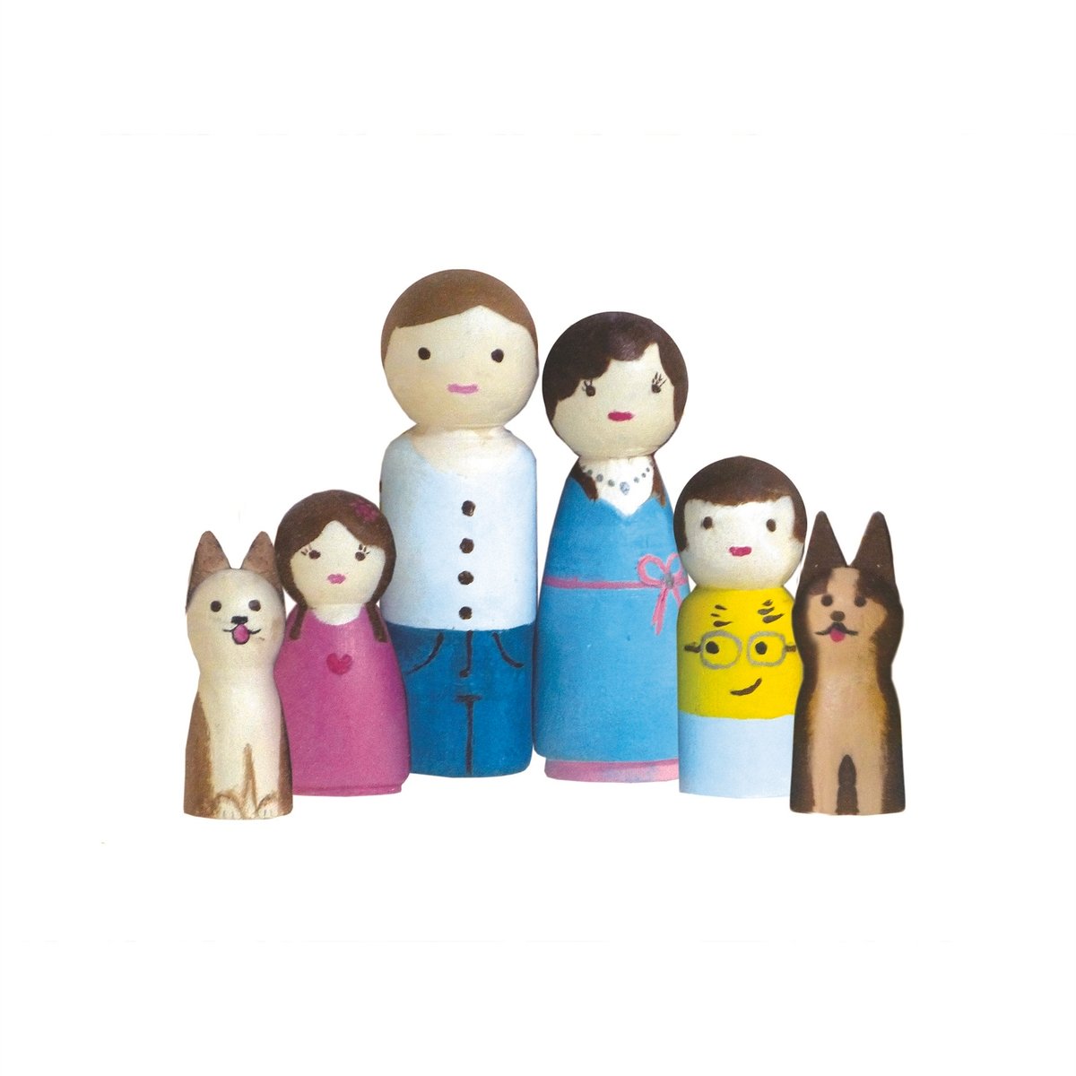 Boyle Crafty Doll Family Kit - 6 Pack - Wooden - Creative Fun - SuperSaverAU - view 5