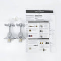 Shaw Mason Chrome 1/2 Turn Easy Clean Wall Top Assembly Pair - 67mm x 117mm - Durable - SuperSaverAU - view 3