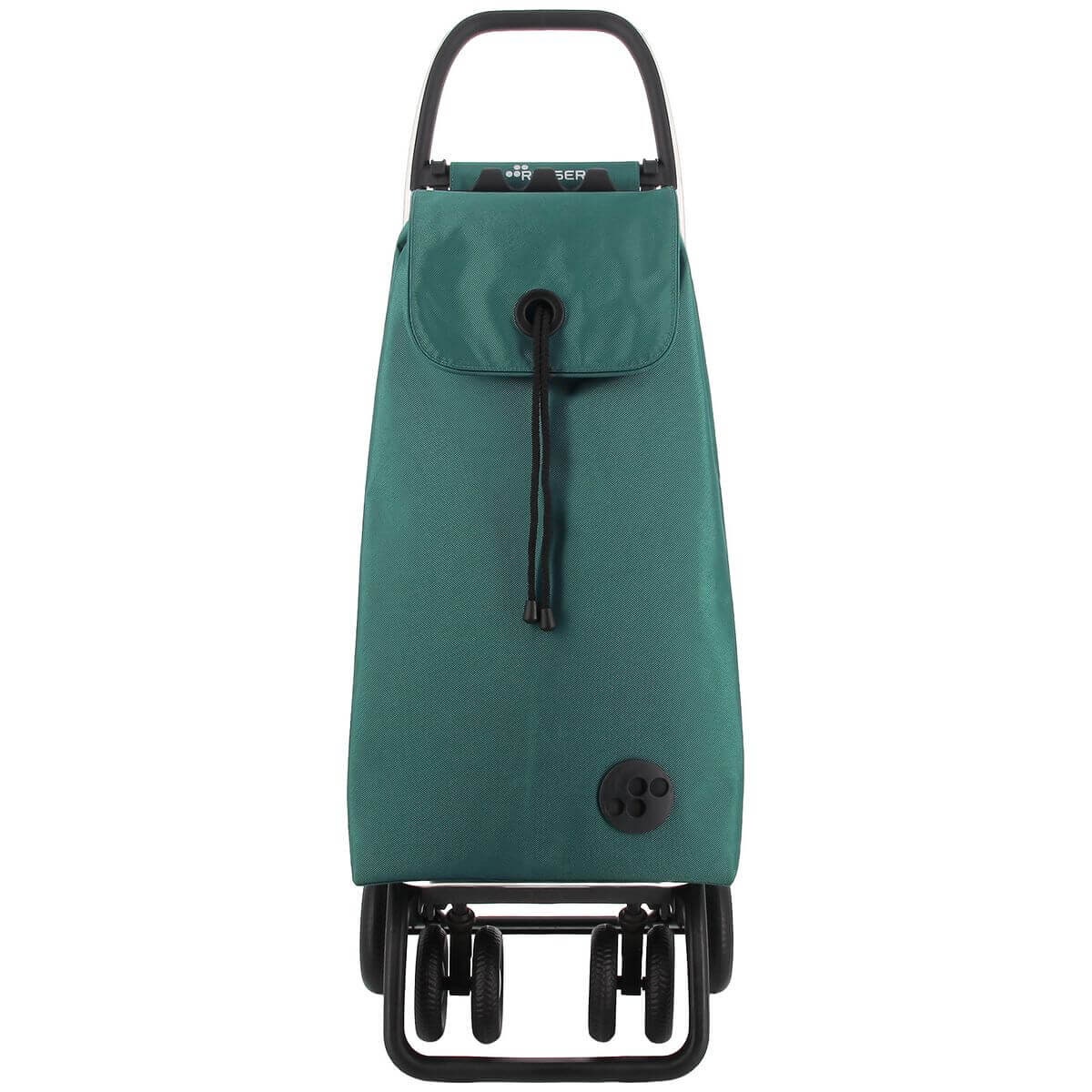 Rolser I-Max 4-Wheel Folding Trolley - Aluminium Frame, Swivelling Wheels, Green - R-IMX306-1076