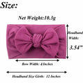 Baby Bow Knot Headband, Soft Stretch Nylon - Light Pink, Style 21 - view 5