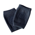 Baby Crawling Knee Pads Soft Cotton Protectors - Navy
