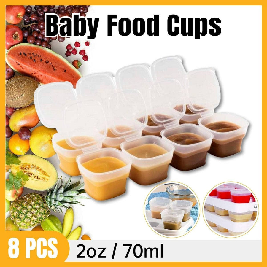 Baby Food Storage Containers with Lids, 70 ml, Pack of 8