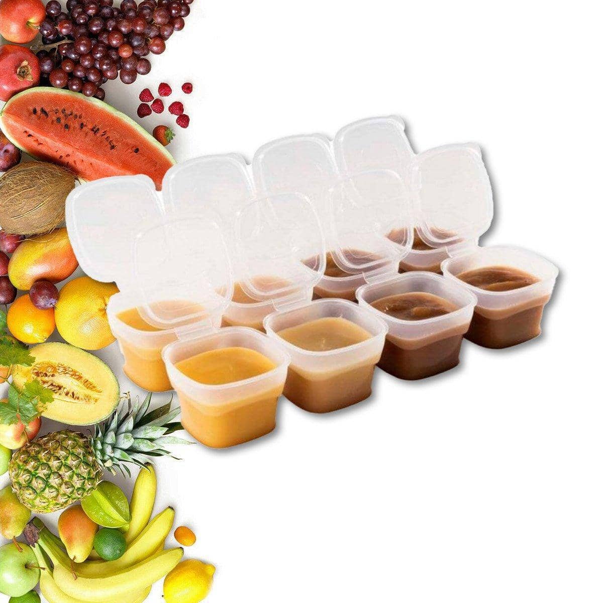 Baby Food Storage Containers with Lids, 70 ml, Pack of 8 - view 4