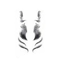 Baby Hair Tattoo Stickers - Black Hairline Edge, Style 10