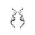 Baby Hair Tattoo Stickers - Black Hairline Edge, Style 5