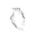 Baby Hair Tattoo Stickers - Black Hairline Edge, Style 6