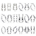 Baby Hair Tattoo Stickers - Black Hairline Edge, Style 6 - view 3