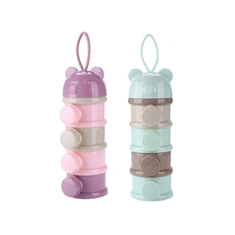 Baby Milk Powder Dispenser, 4 Layer Formula Container - Green - view 3