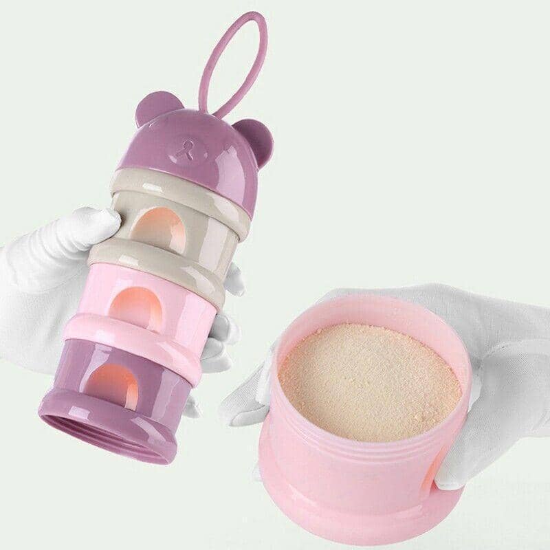 Baby Milk Powder Dispenser, 4 Layer Formula Container - Green - view 5