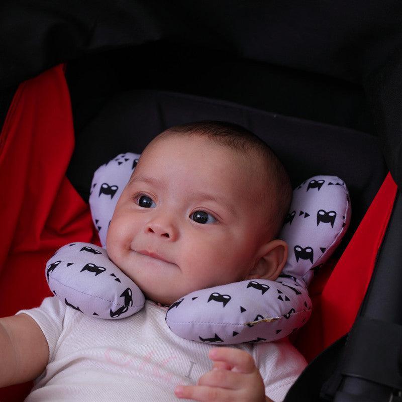 Baby U-Shaped Head and Neck Support Pillow for Car Seat and Stroller - Cat - view 10