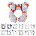Baby U-Shaped Head and Neck Support Pillow for Car Seat and Stroller - Cat - view 3