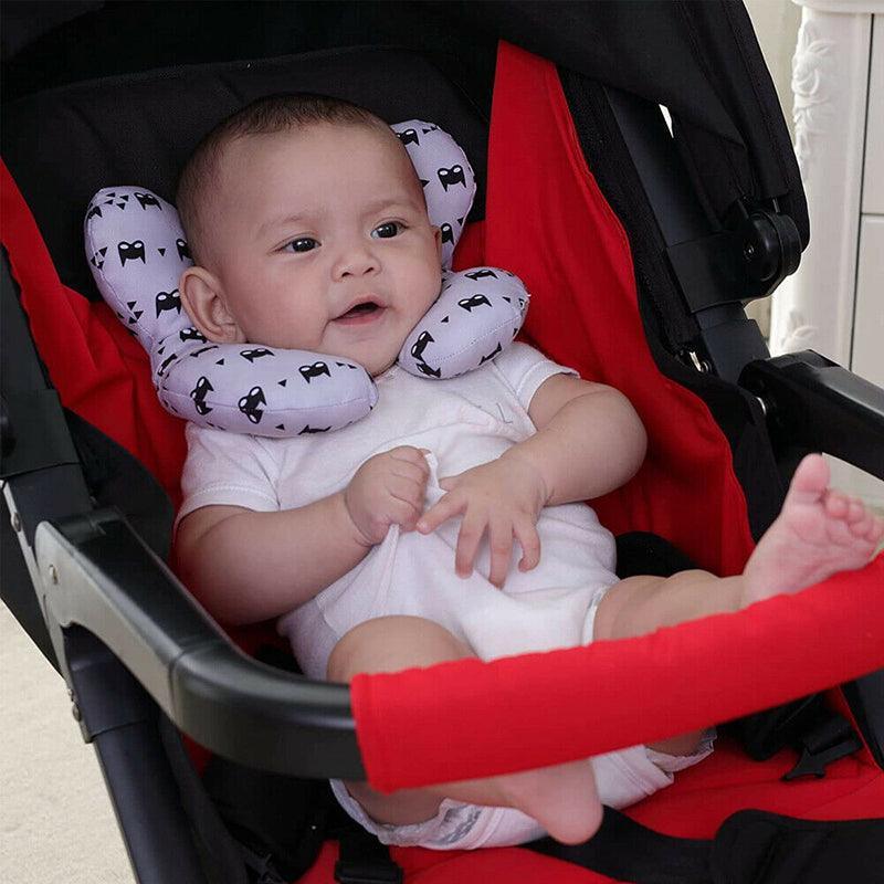 Baby U-Shaped Head and Neck Support Pillow for Car Seat and Stroller - Cat - view 9