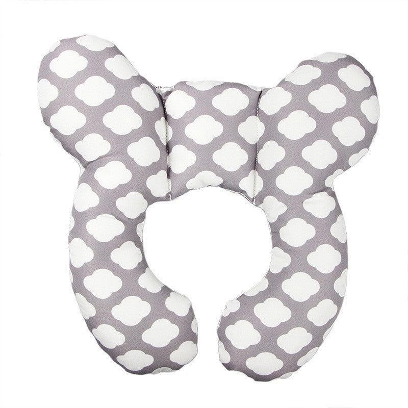 Baby U-Shaped Head and Neck Support Pillow for Car Seat and Stroller - Cloud
