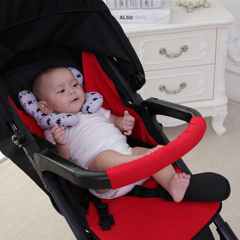 Baby U-Shaped Head and Neck Support Pillow for Car Seat and Stroller - Geometry - view 12