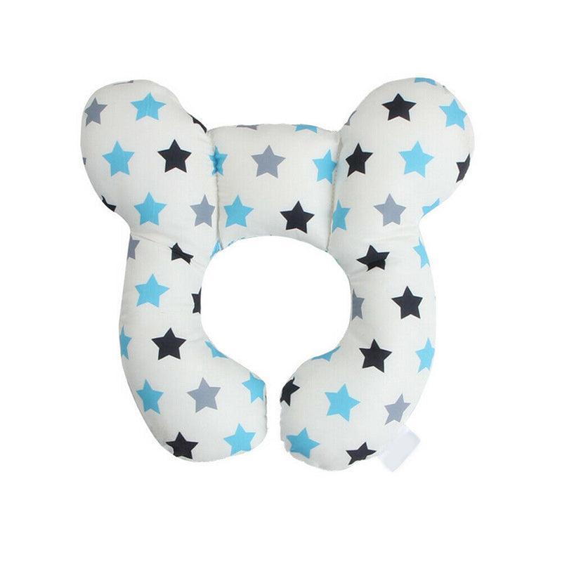Baby U-Shaped Head and Neck Support Pillow for Car Seat and Stroller - Star