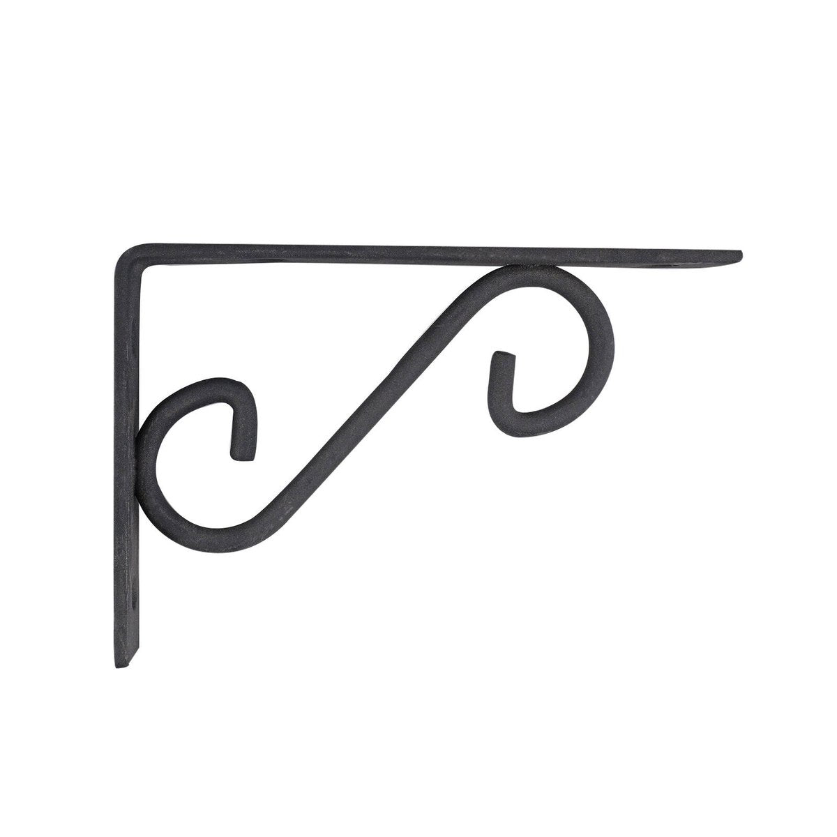 Carinya Black Scroll Stayed Bracket 150x100mm Steel 100kg Capacity - SuperSaverAU - view 2