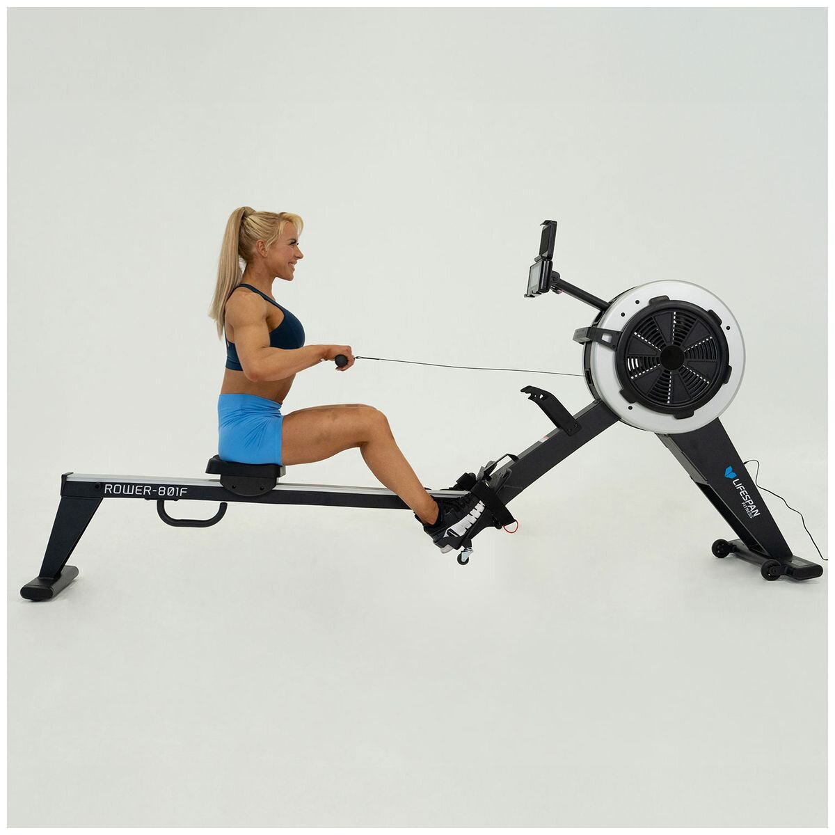 Lifespan Fitness air and magnetic commercial rowing machine - 16 resistance levels - foldaway - LFRW-ROWER801F