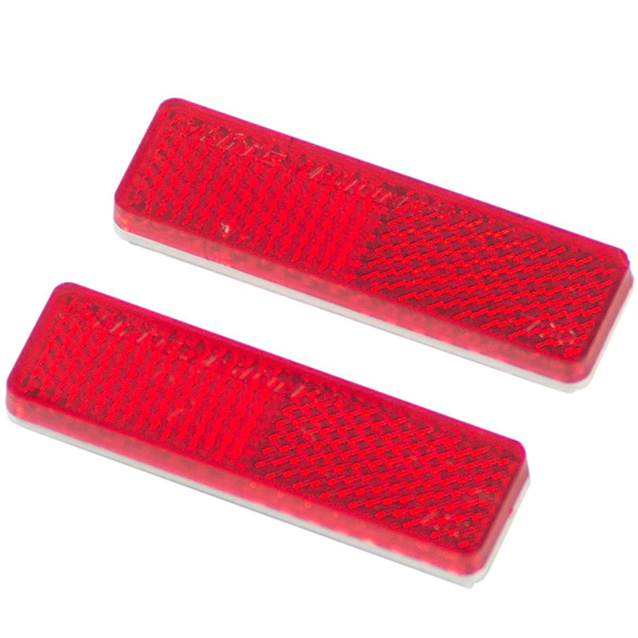 Goliath Red Reflector - 70 x 25mm - Plastic - Self Adhesive - Easy Install - SuperSaverAU - view 1