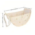 Back Seat Car Storage Organiser Bag with Bear Print - Beige - view 3