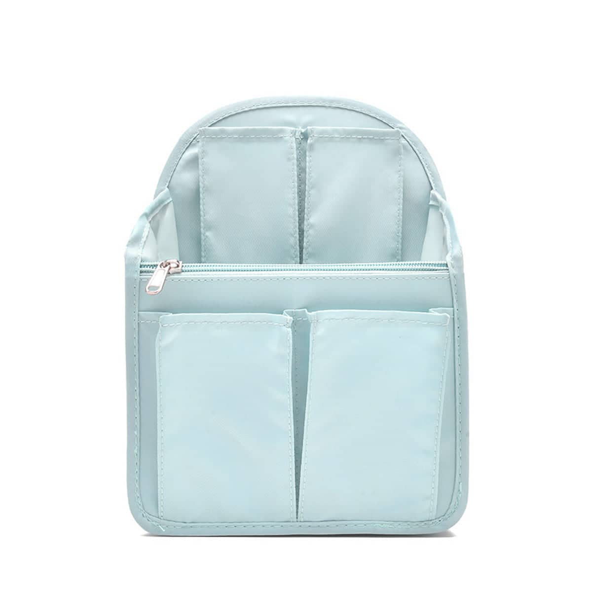 Backpack Liner Organiser Insert Bag, 12 Pockets - Light Blue
