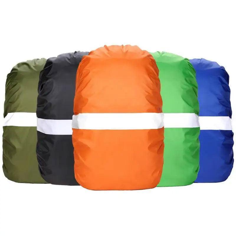 Backpack Rain Cover with Reflective Stripe - Green, Large 60 L - view 3