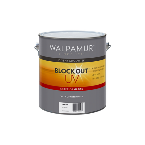 Walpamur Blockout UV Paint - 4L - Water Based - Gloss Finish - SuperSaverAU - view 1