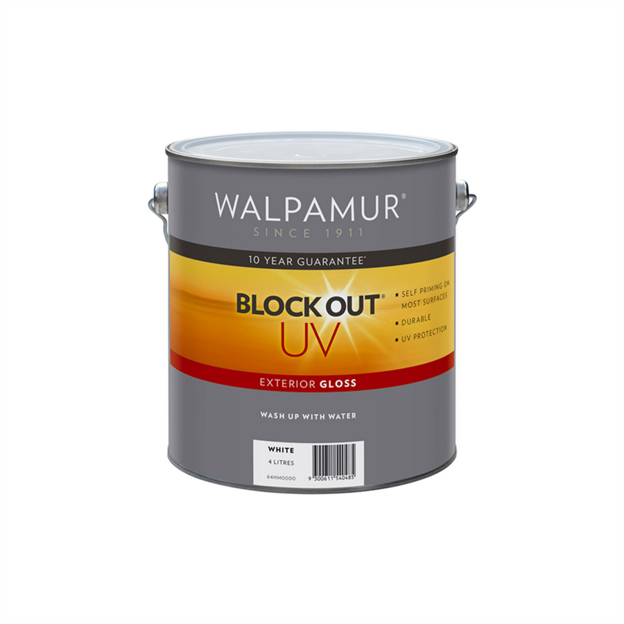 Walpamur Blockout UV Paint - 4L - Water Based - Gloss Finish - SuperSaverAU - view 1