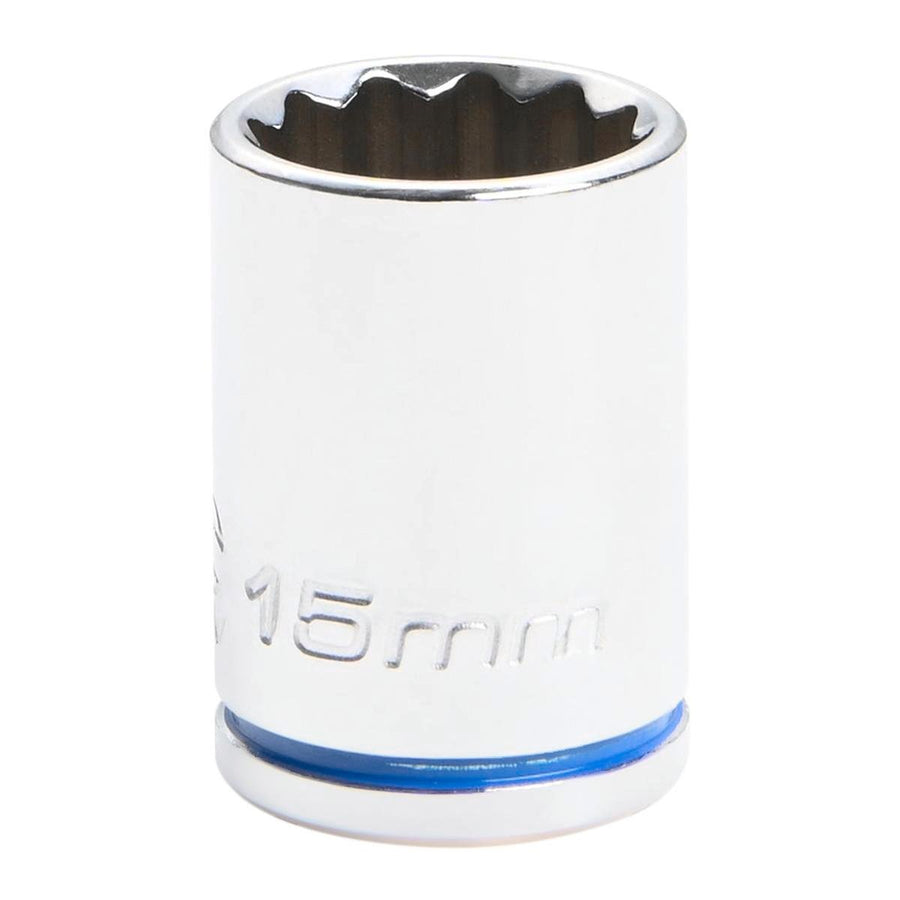 Kincrome 15mm 3/8 Drive Socket - Chrome Vanadium Steel - Rust Resistant - SuperSaverAU - view 1