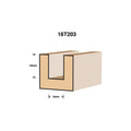 Ultra Router Bit - Straight 3mm - Tungsten Carbide - Durable - SuperSaverAU - view 2