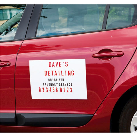 Sandleford 300 x 450mm Magnetic Sign Kit - Magnetic Vinyl with Letters and Numbers