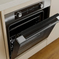 Haier 60cm 500 Series Pyrolytic Oven - 78L, 12 Functions, Air Fry, Steam Assist, Steel - HWO60S12EPX5