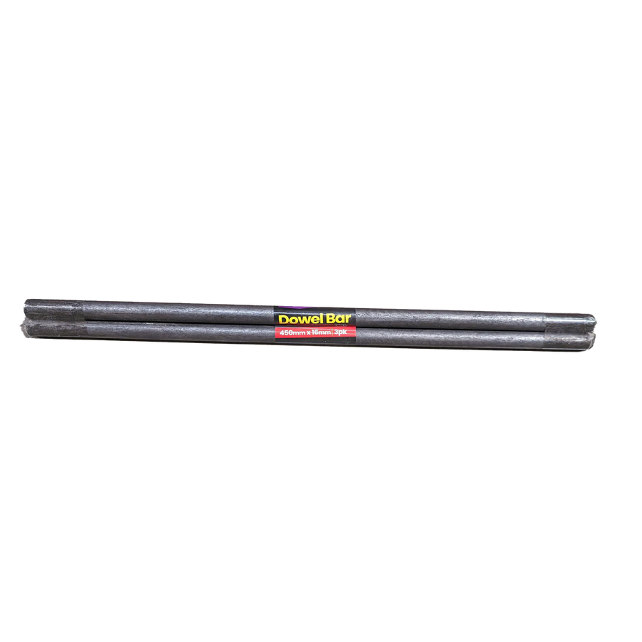 Jack 450 x 16mm Dowel Bar 3 Pack - Cold-Rolled Steel - ASNZS4671 Compliant - SuperSaverAU - view 1