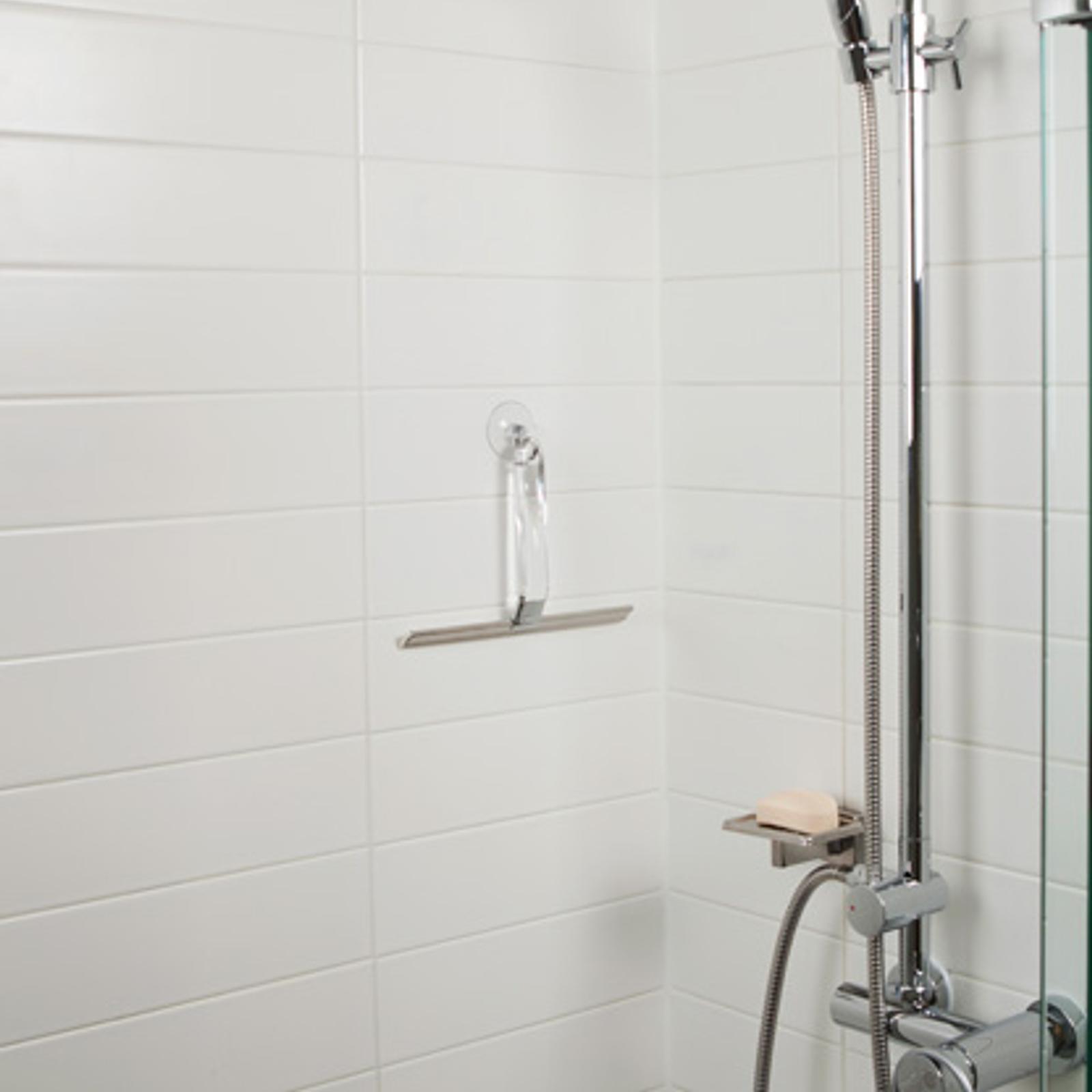 Better Living Crystal Shower Squeegee Clear Acrylic with Suction Mount