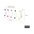 MODE 5 Multicoloured Ball Hook Over Door Hanger
