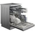 Beko 60cm Freestanding Dishwasher - 16 Place Settings, Platinum Finish, SelfDry, AquaIntense Zone - BDFB1630X