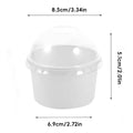 Baking Paper Cups with Lid, Pack of 50 - Food Grade Greaseproof - view 3