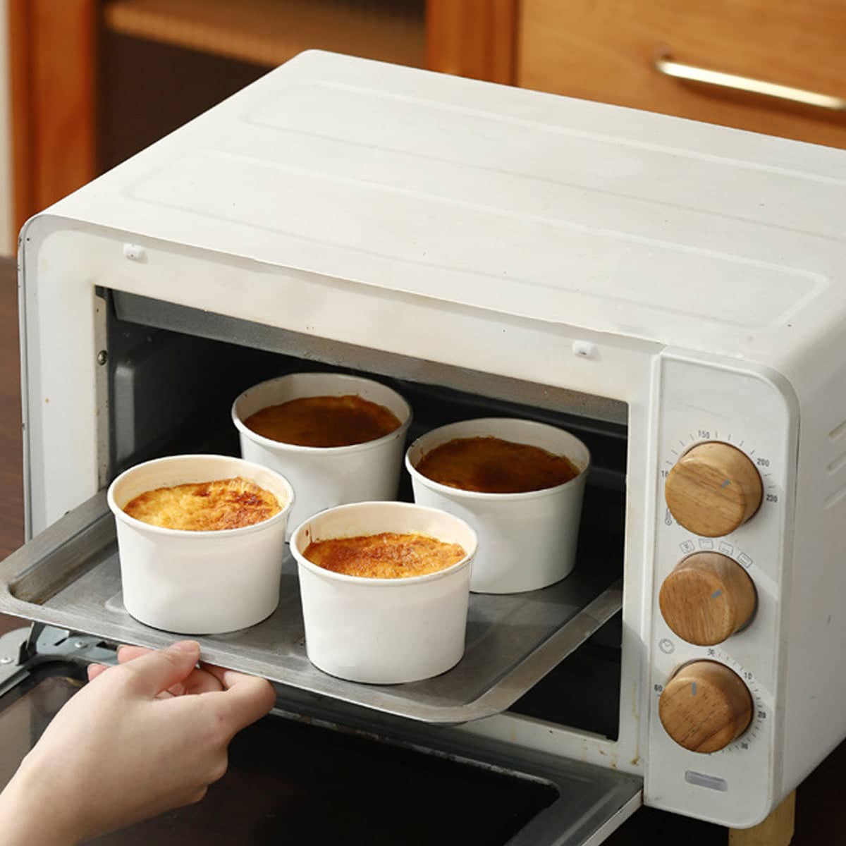 Baking Paper Cups with Lid, Pack of 50 - Food Grade Greaseproof - view 4