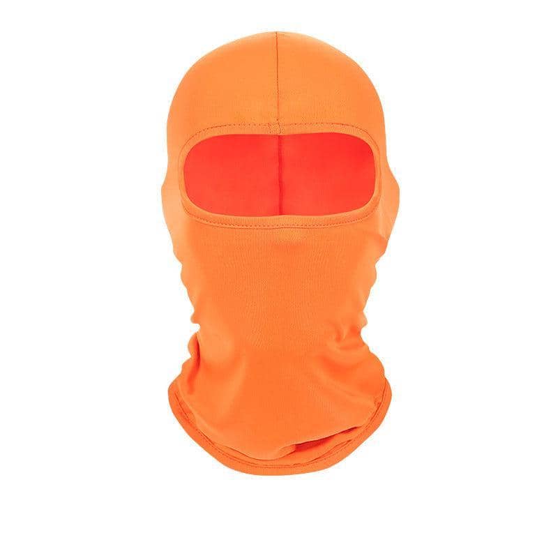 Balaclava Face Mask UV Protection for Skiing and Motorcycling - Orange