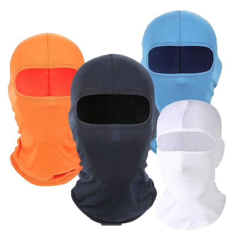 Balaclava Face Mask UV Protection for Skiing and Motorcycling - Orange - view 3