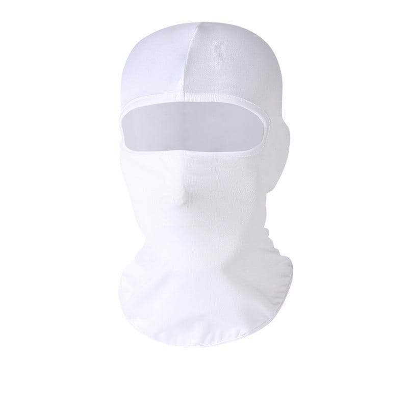 Balaclava Face Mask UV Protection for Skiing and Motorcycling - White