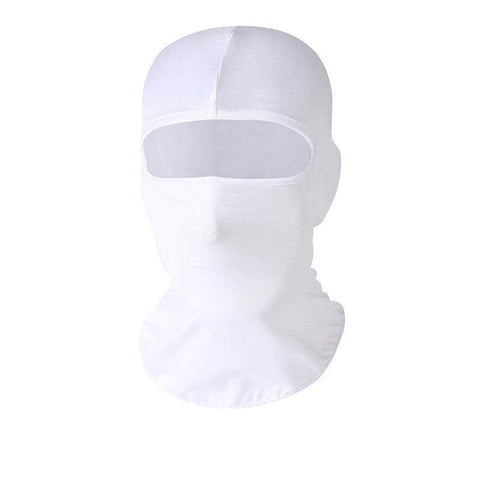 Balaclava Face Mask UV Protection for Skiing and Motorcycling - White