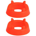 Ball Holder Stand for Football, Basketball and Volleyball, Pack of 2 - Orange