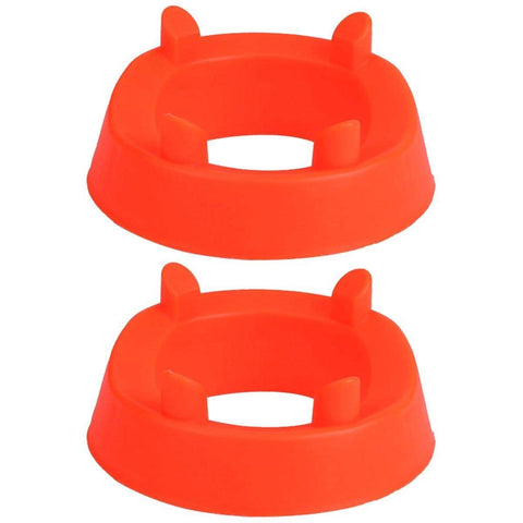 Ball Holder Stand for Football, Basketball and Volleyball, Pack of 2 - Orange