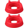 Ball Holder Stand for Football, Basketball and Volleyball, Pack of 2 - Red