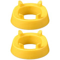 Ball Holder Stand for Football, Basketball and Volleyball, Pack of 2 - Yellow