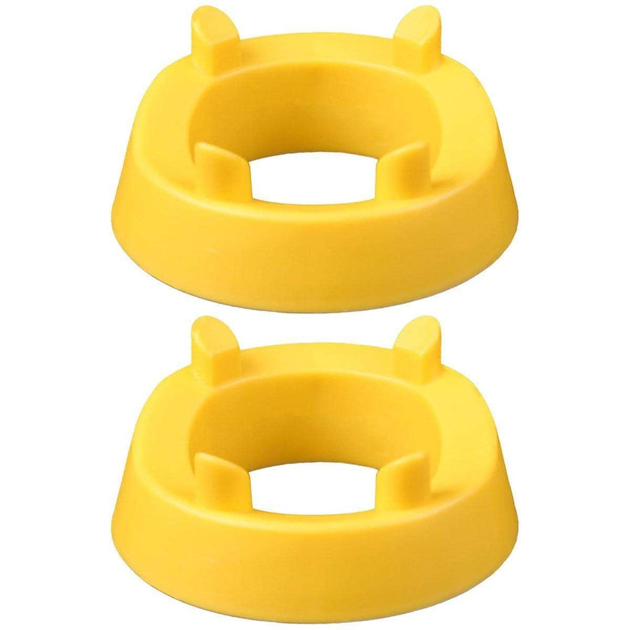 Ball Holder Stand for Football, Basketball and Volleyball, Pack of 2 - Yellow