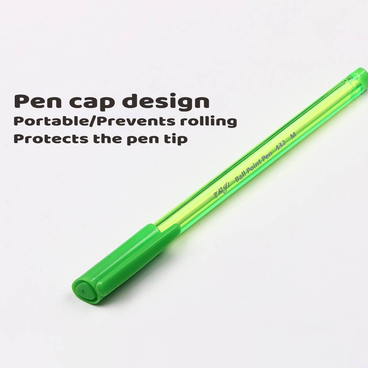 Ballpoint Pens with Textured Grip - 10 Sets of 10, 100 Pens - view 5